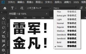 「小米兰亭Pro」全字重-设计师网